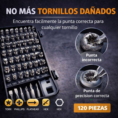Fixclave Pro de precisión de 120 piezas